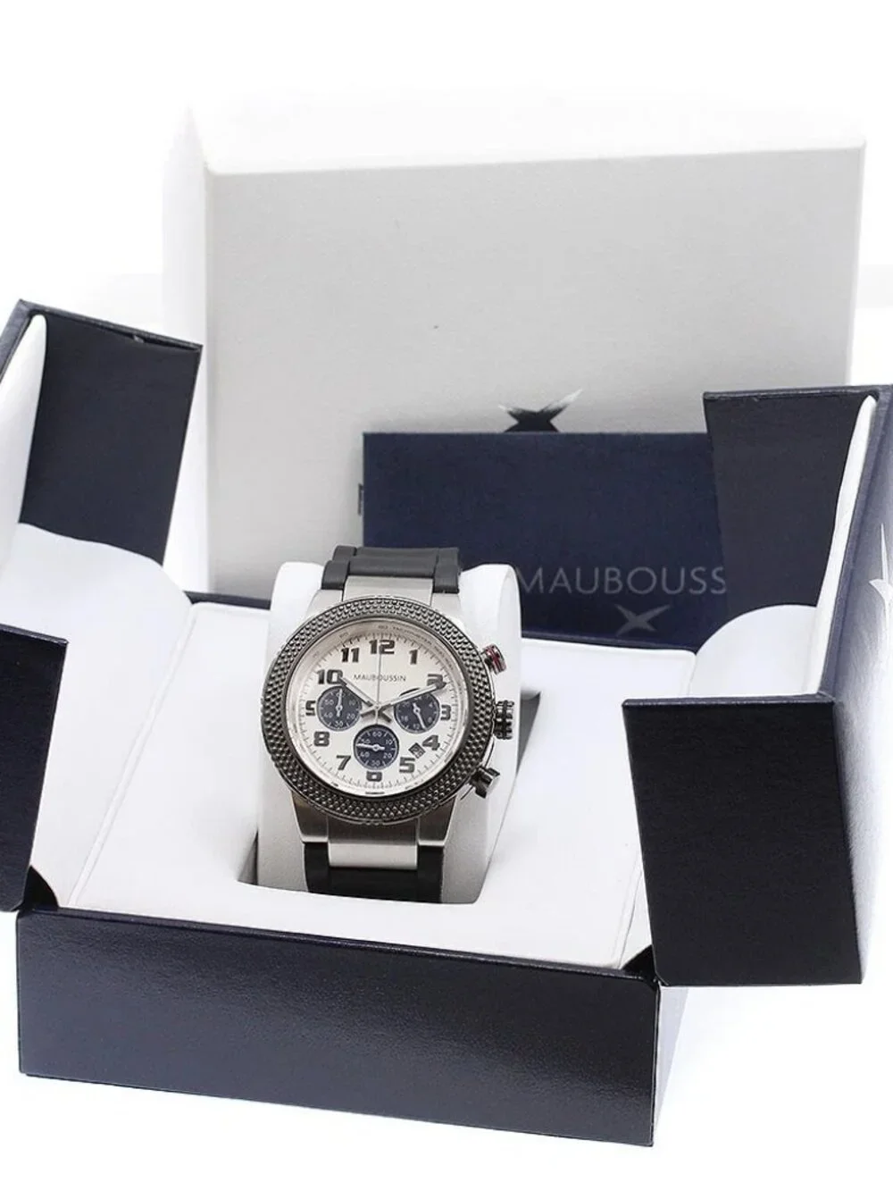 MAUBOUSSIN First Day Watch FD011/9192300-557C white Dial Quartz Men's_967685